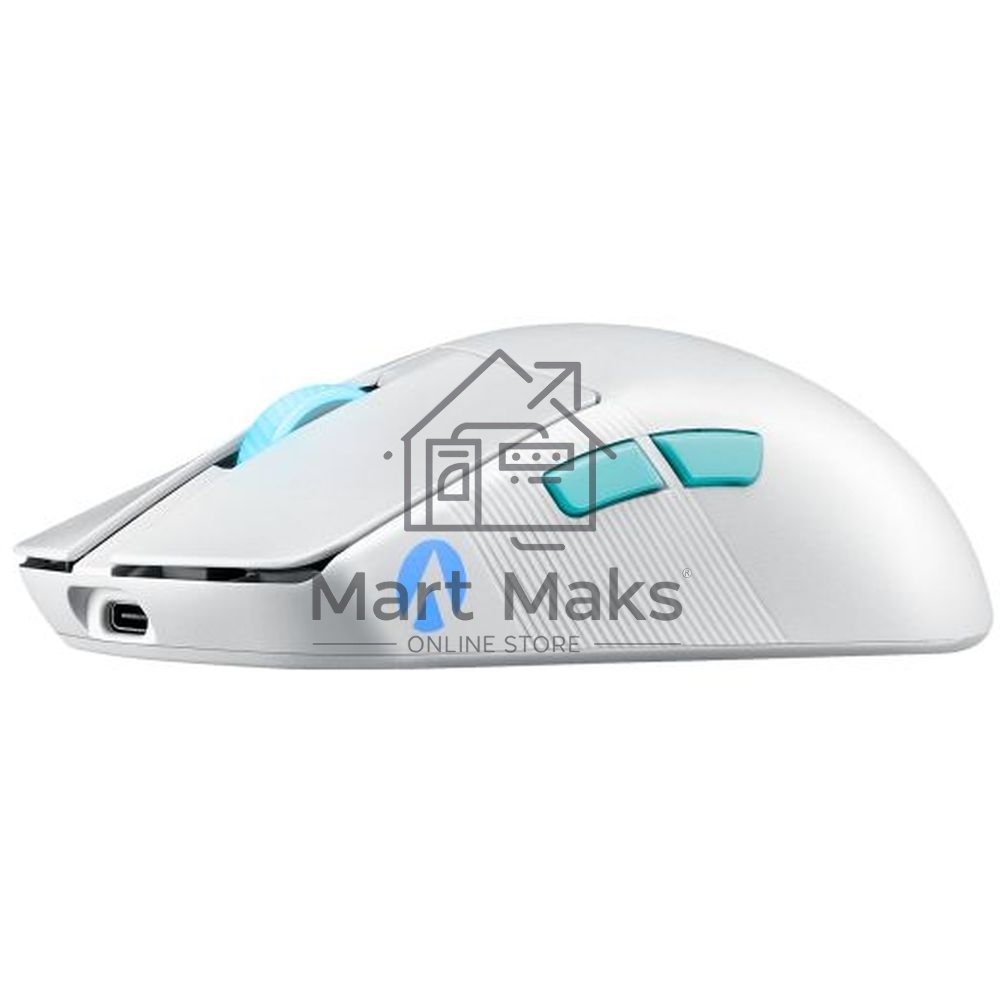 Мышь беспроводная/проводная ASUS ROG Harpe Ace Aim Lab Edition белый, 36000 dpi, радиоканал, Bluetooth, USB, кнопки - 5