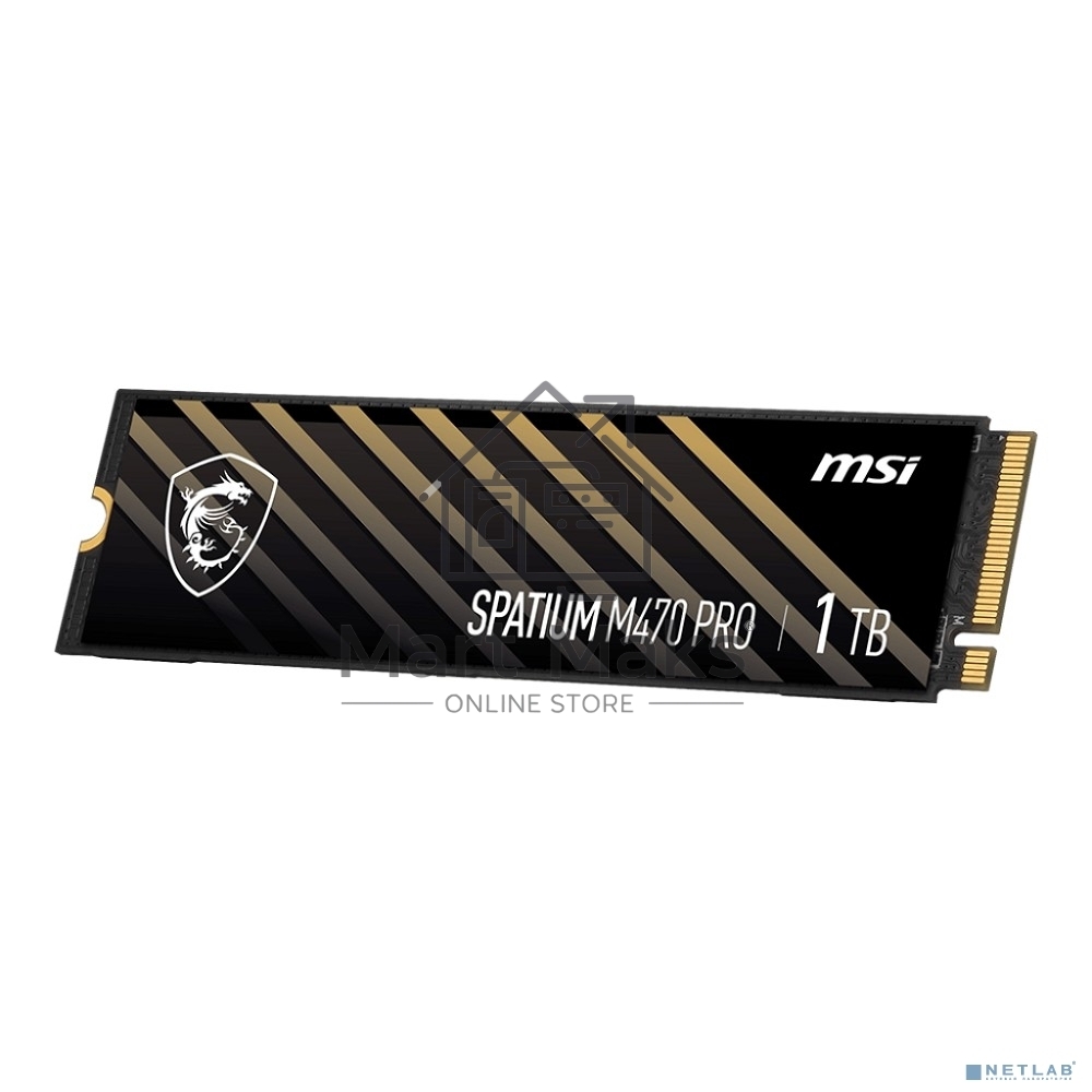 Накопитель SSD MSI M.2 2280 1Tb SPATIUM M470 PRO Client SSD S78-440L0J0-P83, PCIe Gen4x4 with NVMe