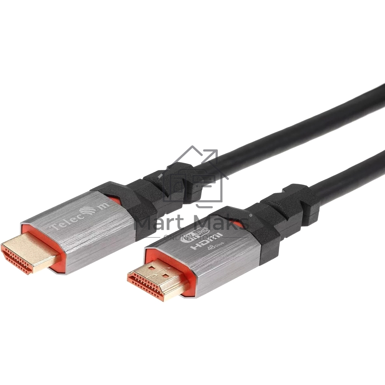 Кабель Telecom HDMI 19M/M,ver. 2.1, 8K@60 Hz 2m метал разъемы