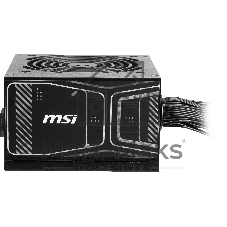 Блок питания Power Supply MSI MAG A750GN PCIE5, 750W 80+ Gold (ATX, 3.1, PCIe 5.1, Non-modular, 1x24(20+4)pin, 2xCPU 8(4+4)pin, 2xPCIe*2 8(6+2)pin, 1x12VHPWR (450W), 4xSATA3, 2xMOLEX4pin, Active, 120x120mm, 140x150x86mm, APFC, black)