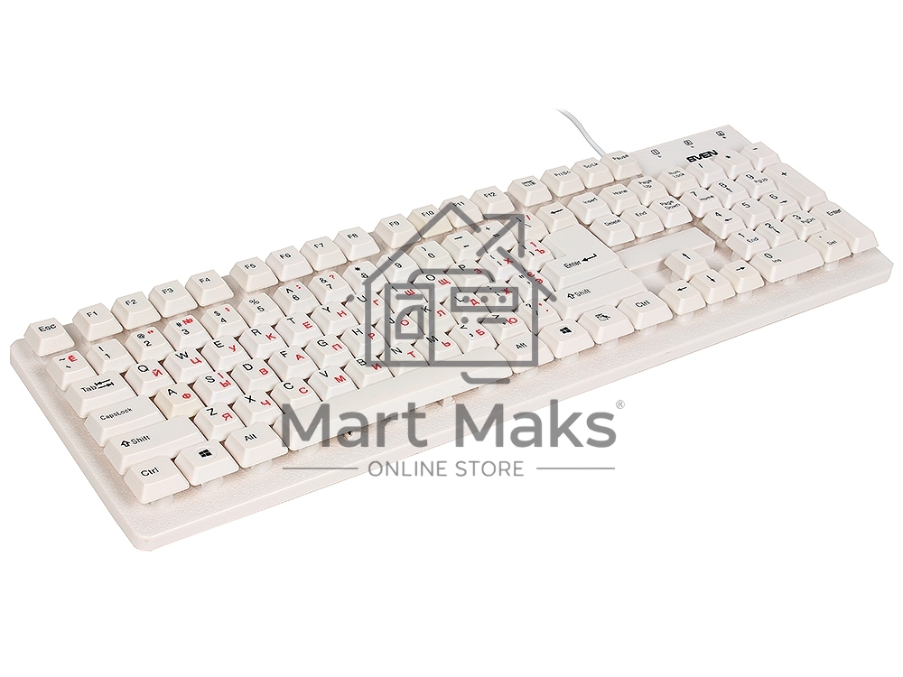 Клавиатура SVEN Standard 301 USB белая