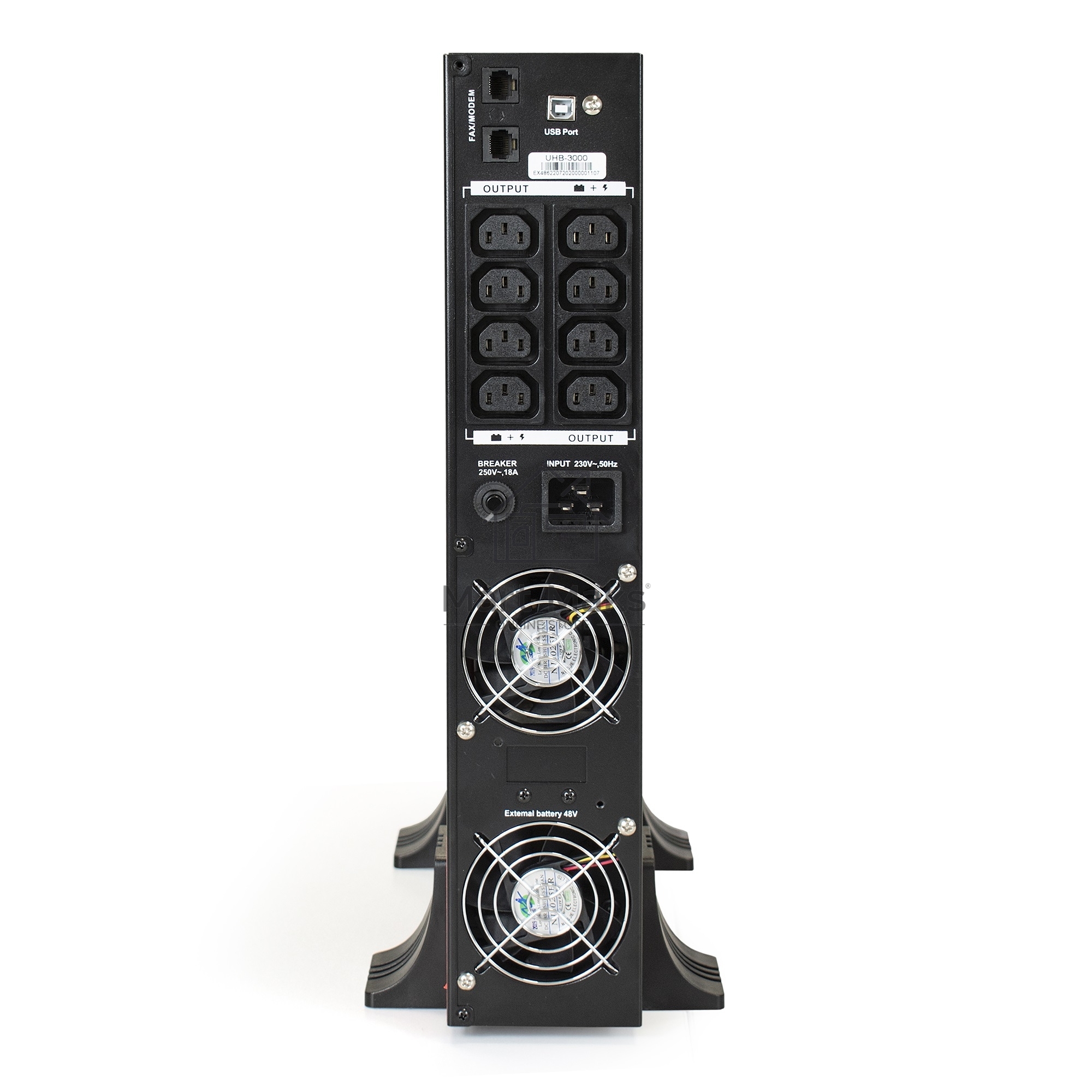 Источник бесперебойного питания Pure Sine Wave ExeGate SinePower UHB-3000.LCD.AVR.C13.RJ.USB.2U <3000VA/2400W,8*C13,RM/Tower>