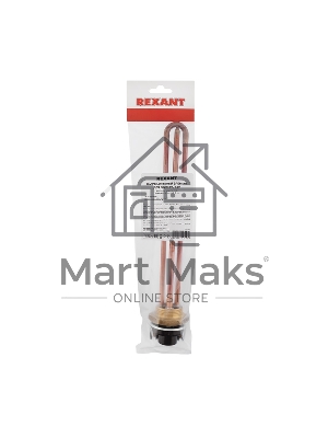 Нагревательный элемент для бойлера ТЭН RDT 3,0 кВт, термостат 15 A, кольцо уплотнительное D 42 мм Rexant