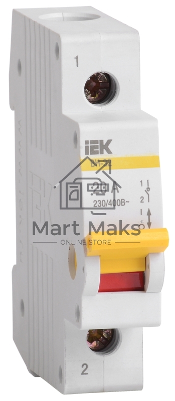 Выключатель нагрузки (мини-рубильник) Iek MNV10-1-032 ВН-32 1Р 32А ИЭК