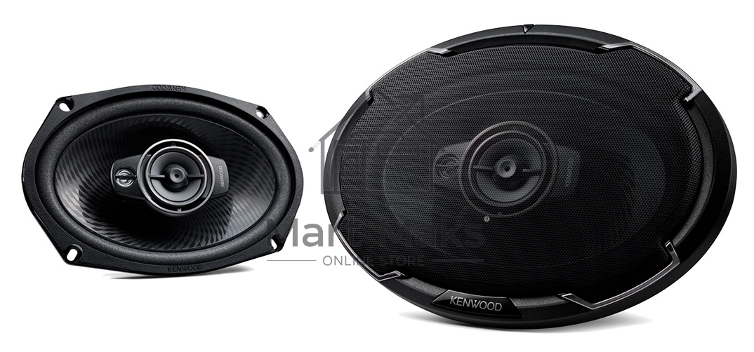 Колонки автомобильные Kenwood KFC-PS6976 550Вт 88дБ 4Ом 16x23см (6x9дюйм) (ком.:2кол.) коаксиальные трехполосные