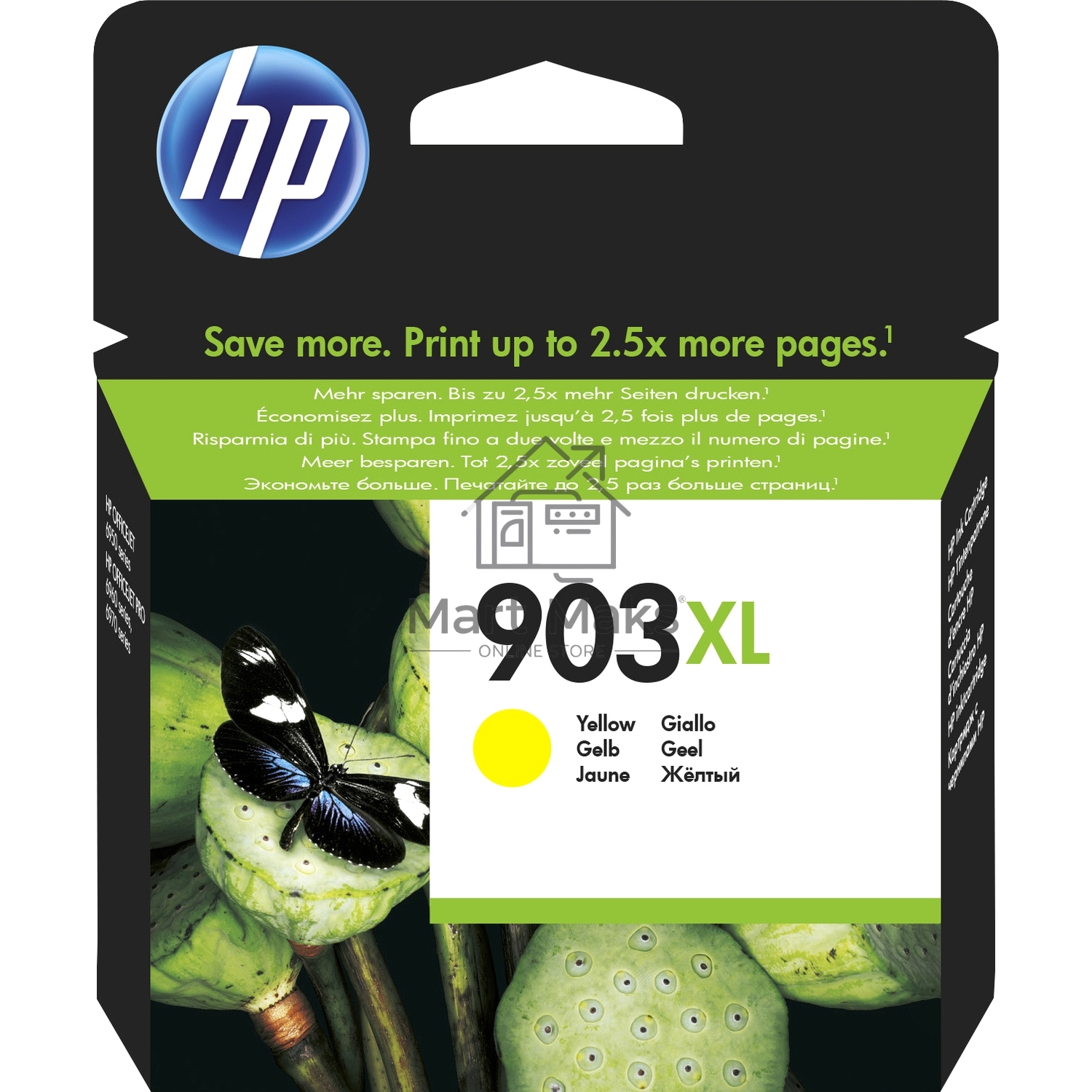 Картридж струйный HP 903XL T6M11AE желтый для HP OJP 6960/6970 (825стр.)