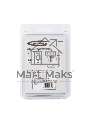 Скобы, 12 мм, для мебельного степлера, усиленные, тип 140, 1250 шт. Gross