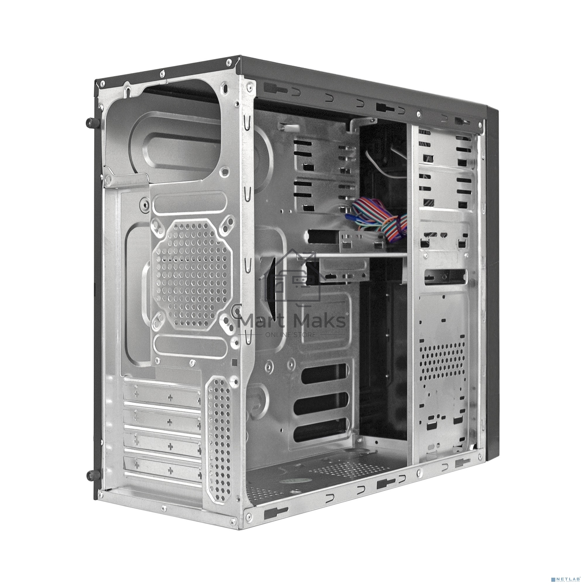 Компьютерный корпус Exegate EX283245RUS Minitower ExeGate MA-373X-600W-12 (mATX, БП UN600 с вент. 12см, 2*USB, аудио, черный)