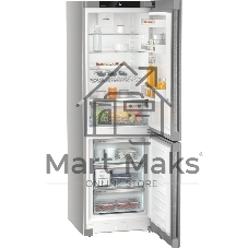 Холодильник Liebherr CNsdb 5223-22 001 серебристый двухкамерный 225/94л морозилка снизу, No Frost