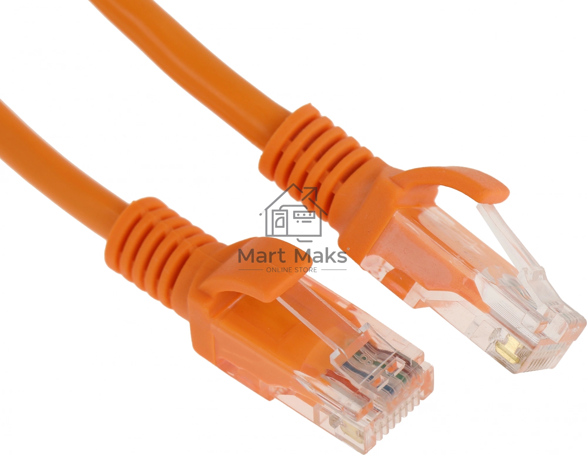 Патч-корд UTP Cablexpert PP12-0.5M/O кат. 5e, 0.5м, литой, многожильный (оранжевый)