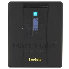 Источник бесперебойного питания ExeGate Smart LB-400.LCD.AVR.2SH (400VA/240W, LCD, AVR, 2*Schuko, батарея 12V 4.5Ah, Black)