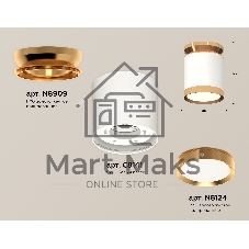 Светильник Ambrella Light XS8141030 SWH/PYG белый песок песок/золото желтое полированное GX53 (N8909, C8141, N8124)