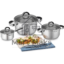 Кастрюля Rondell Brando RDS-1805 5.1 л. d=24 см (с крышкой) сталь