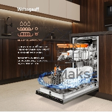 Встраиваемая посудомоечная машина Weissgauff BDW 4538 Touch Inverter Autoopen Timer Floor