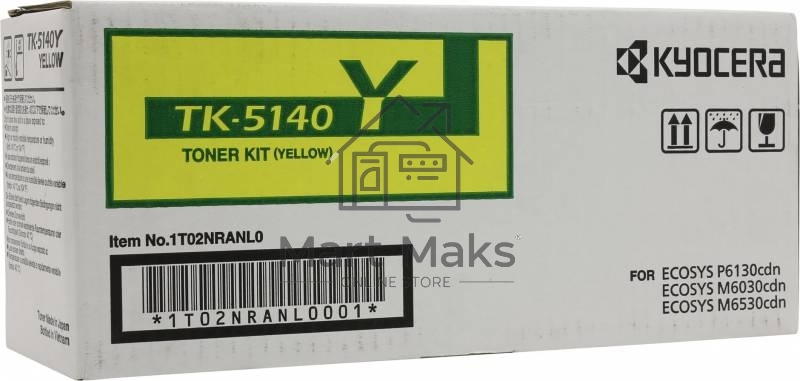 Картридж лазерный Kyocera TK-5140Y (1T02NRANL0) желтый для M6030cdn/M6530cdn/P6130cdn 5000 стр.