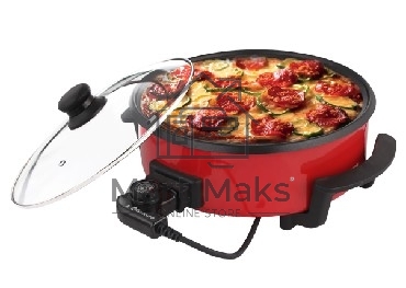 Электросковорода Sakura SA-7701R, 1500 Вт, 36 см, глубина 7 см