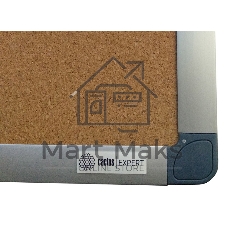 Демонстрационная доска Cactus CS-CBD-120X150, пробковая 120х150см алюминиевая рама