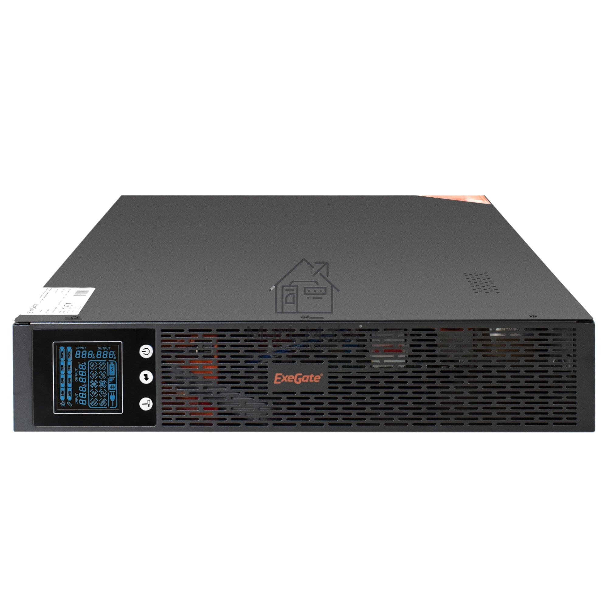 Источник бесперебойного питания Pure Sine Wave ExeGate SinePower UHB-3000.LCD.AVR.C13.RJ.USB.2U <3000VA/2400W,8*C13,RM/Tower>