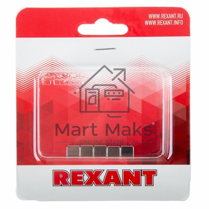 Неодимовый магнит куб 8х8х8 мм сцепление 3,7 кг (Упаковка 4 шт) Rexant