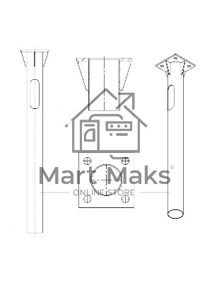 Деталь фундамента закладная для ОГК/ОКК-6.7 (0.108-1.5х200х150х4х20) Пересвет В00000639