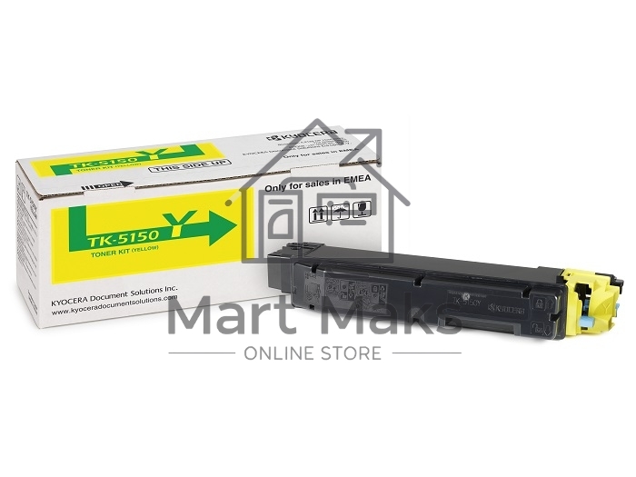Картридж лазерный Kyocera TK-5150Y (1T02NSANL0) желтый для Kyocera P6035cdn/M6035cidn/M6535cidn 10000 стр.