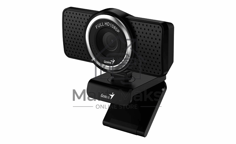 Интернет-камера Genius Веб-камера Genius ECam 8000 черная черный new package, 1080p Full HD, Mic, 360°, универсальное мониторное крепление, гнездо для штатива