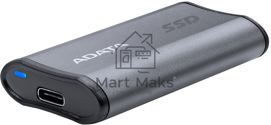 Внешний жесткий диск ADATA 500ГБ USB-C, SE880, R/W 2000MB/2000MB/s, серый