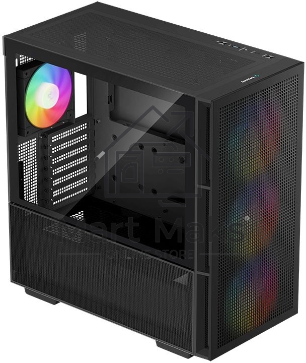Компьютерный корпус DeepCool CH560 черный (R-CH560-BKAPE4-G-1) (ATX, без БП, 2хUSB, с окном)