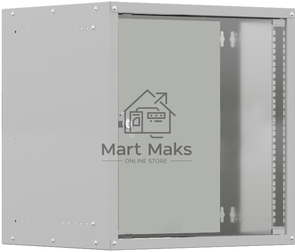 Шкаф коммутационный NTSS Lime (NTSS-WL9U5560GS) настенный 9U 550x600мм пер.дв.стекл несъемн.бок.пан. 30кг серый 110град. IP20 сталь