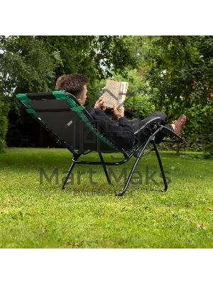 Кресло-шезлонг складное, многопозиционное 160х63,5х109 cм, Camping Palisad