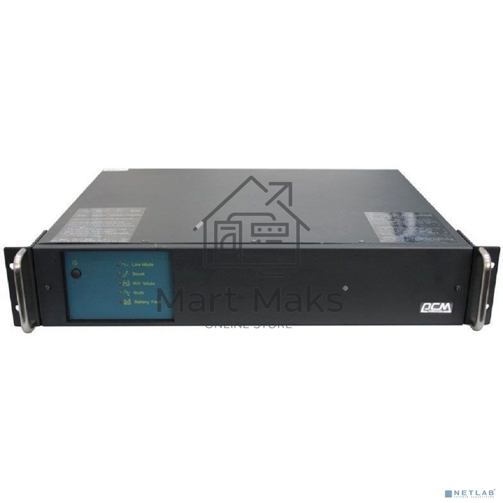 Источник бесперебойного питания Powercom King Pro RM KIN-1200AP LCD 720Вт 1200ВА черный