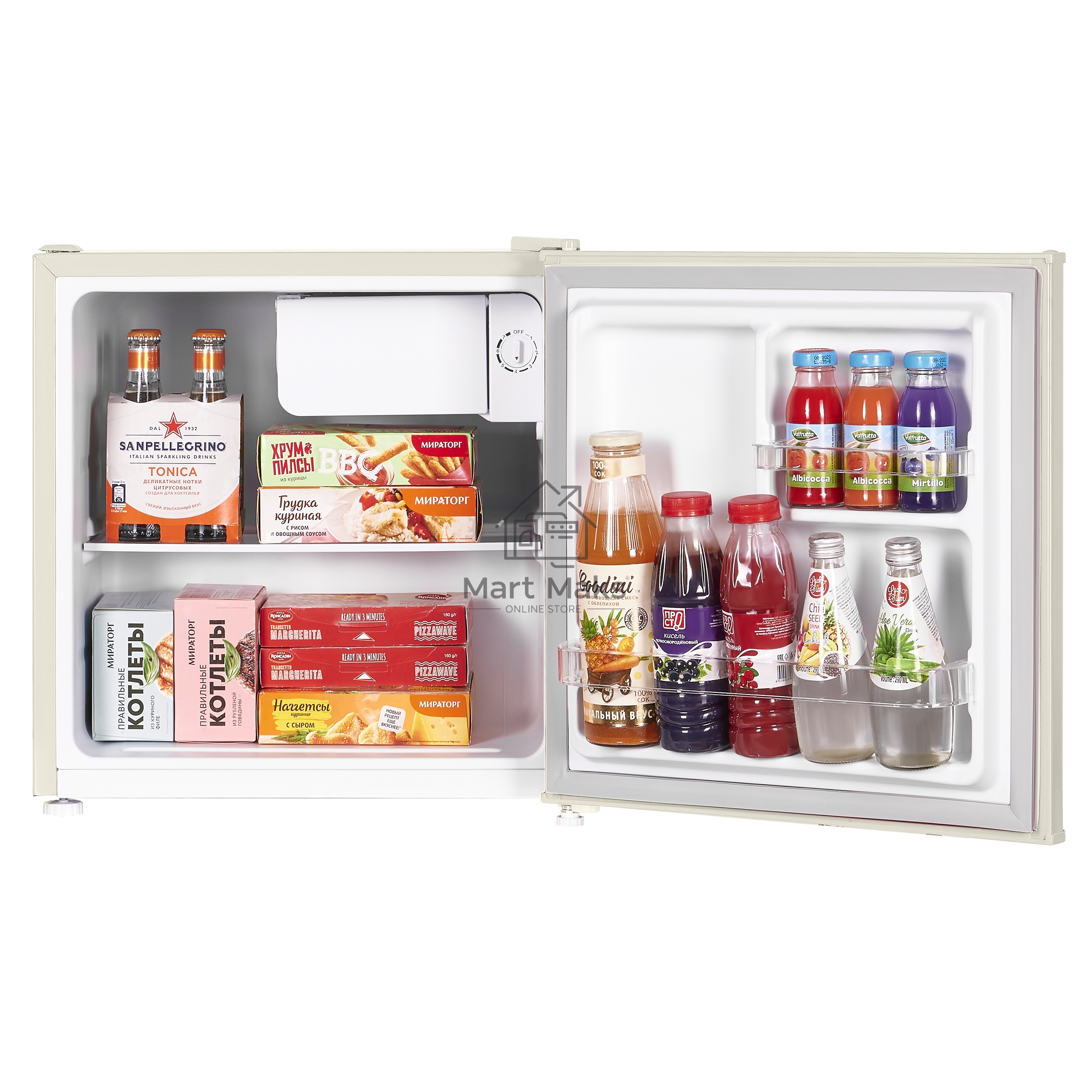 Холодильник Maunfeld MFF50RBG бежевый однокамерный 50л