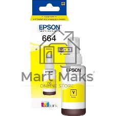 Чернила Epson L100/110/200/210/300/355/550/555 (O) C13T66444A, yellow, 70ml
