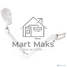 Лупа на струбцине Rexant, квадратная 3D+20D, с подсветкой 6 LED, серия EXPERT, белая