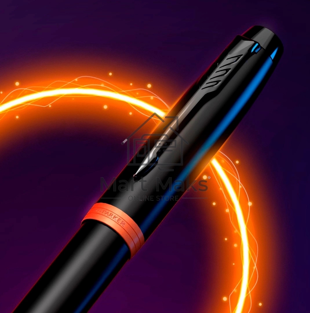 Ручка перьевая Parker IM Vibrant Rings F315 (2172943) Flame Orange PVD F сталь нержавеющая, подарочная коробка