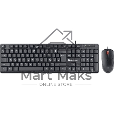 Комплект клавиатура+мышь Defender Line C-511 проводной, USB, 1000 DPI, чёрный