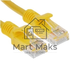 Патч-корд UTP Cablexpert cat.5e, 1.5м, литой, многожильный, желтый