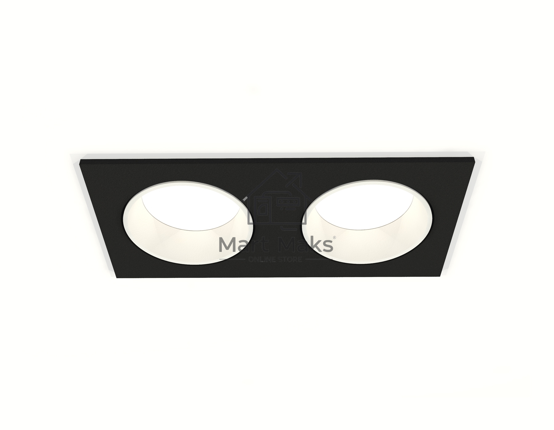 Комплект встраиваемого светильника Ambrella light XC6526001 SBK/SWH черный песок/белый песок MR16 GU5.3 (C6526, N6110)