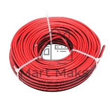Акустический кабель Cablexpert CC-TC2Lx0.75-20M, 2x0.75мм2, 20м, черно-красный, пакет