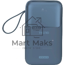 Мобильный аккумулятор Tecno Pocket S201 20000mAh 2.4A синий