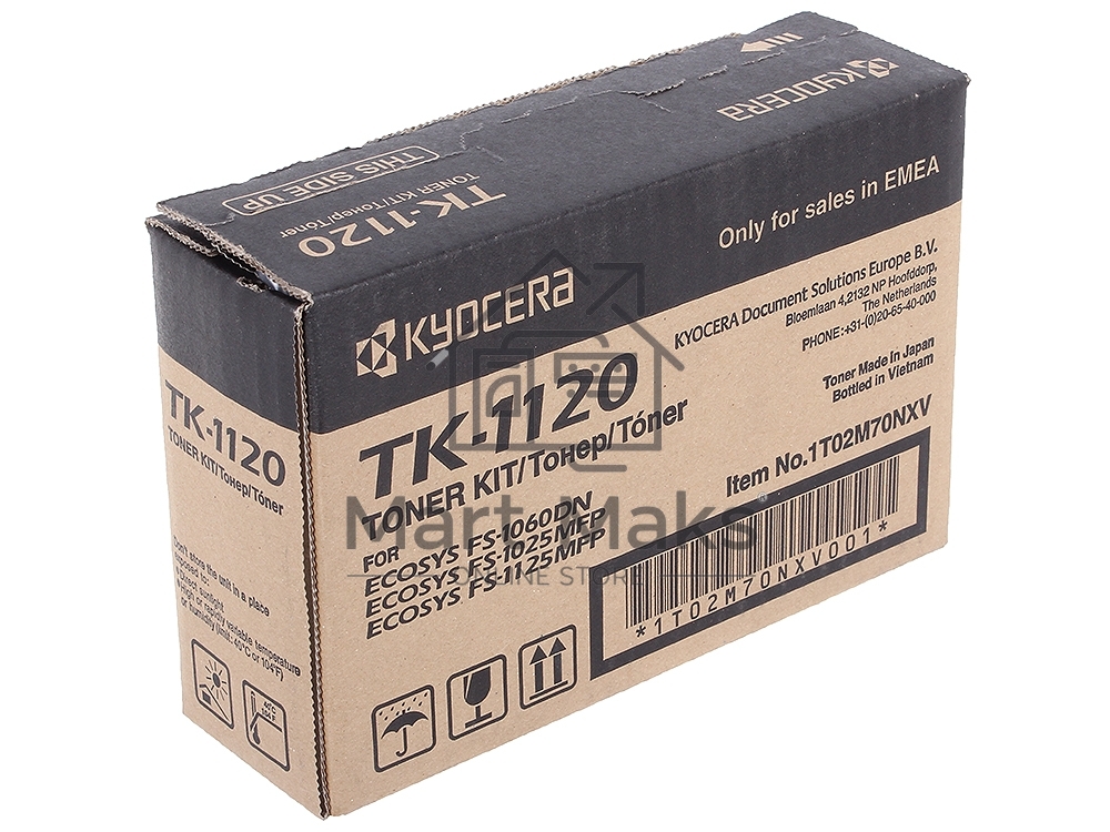Картридж лазерный Kyocera TK-1120 (1T02M70NX0/1T02M70NXV/1T02M70NX1) черный для FS-1060DN/1025MFP/1125MFP 3000 стр.