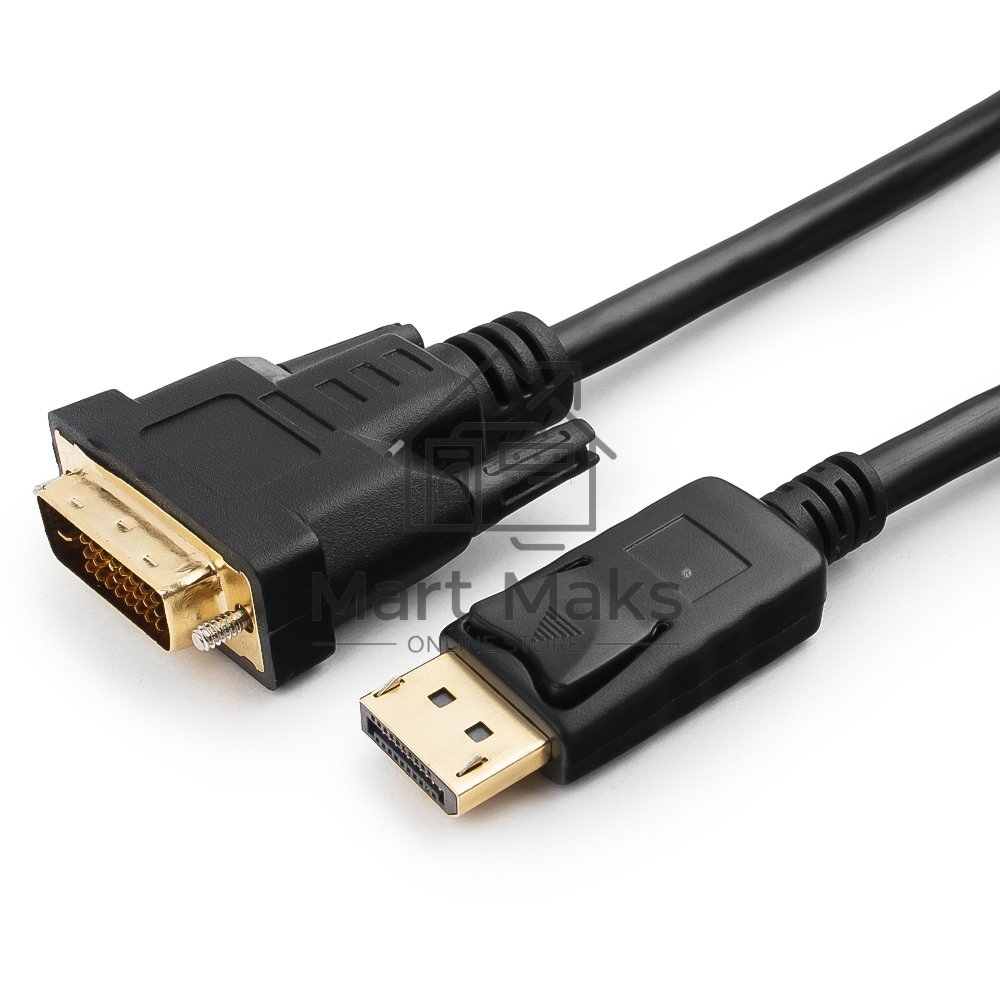 Кабель DisplayPort-DVI Gembird/Cablexpert 3м, 20M/19M, черный, экран, пакет(CC-DPM-DVIM-3M)