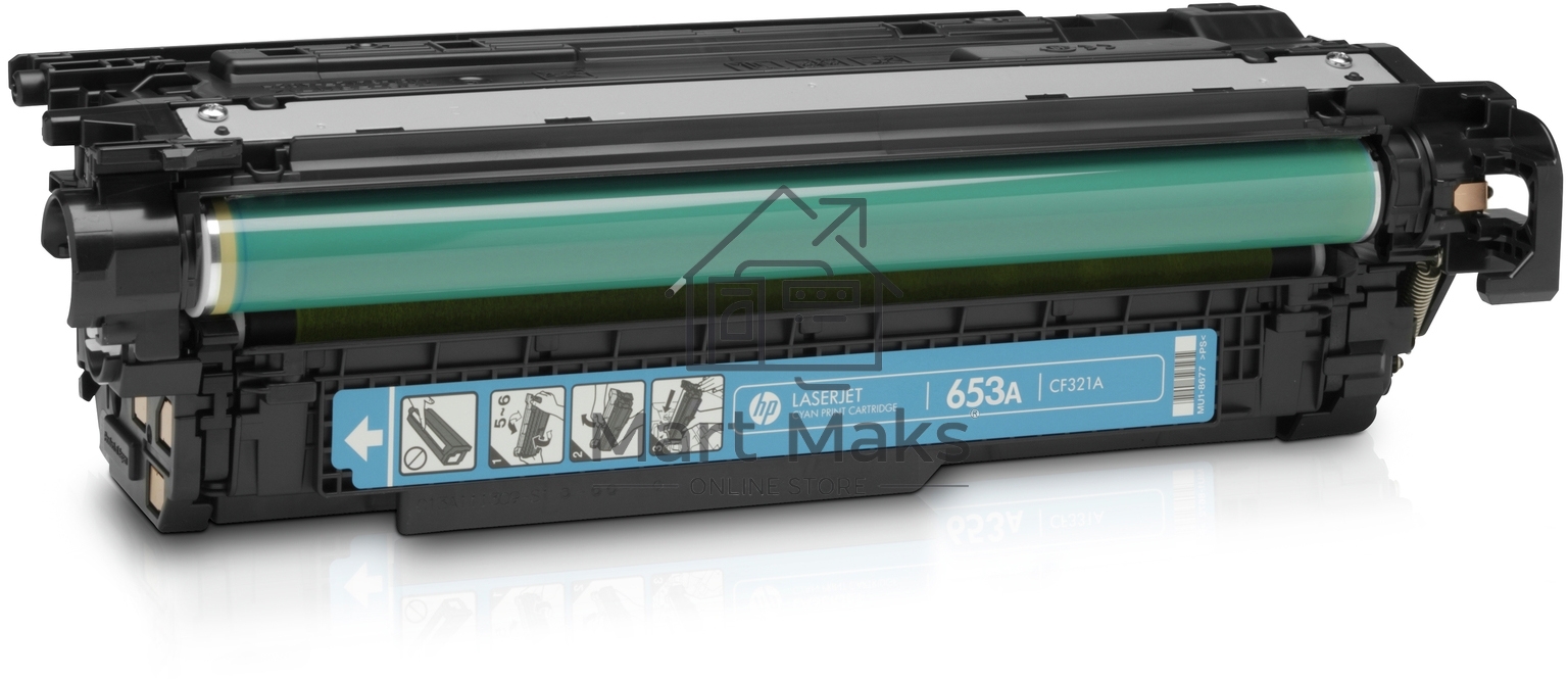 Тонер Картридж HP 653A CF321A голубой для HP MFP M680 (16000стр.)