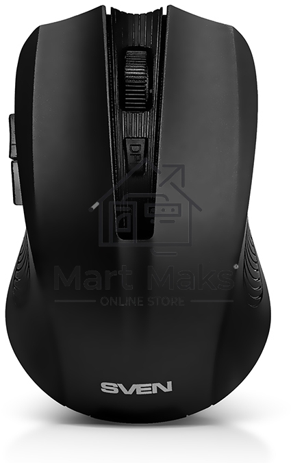Мышь беспроводная SVEN RX-350W черный, 1400 dpi, радиоканал, USB, кнопки - 6