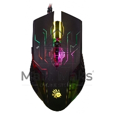 Мышь проводная A4Tech Bloody Q51 черный, 3200 dpi, USB, кнопки - 8