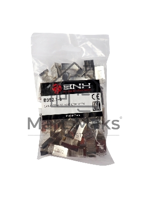 Разъём BNH, RJ45, кат. 6, экр., обжимной, для кабеля, 100 шт, цвет: прозрачный