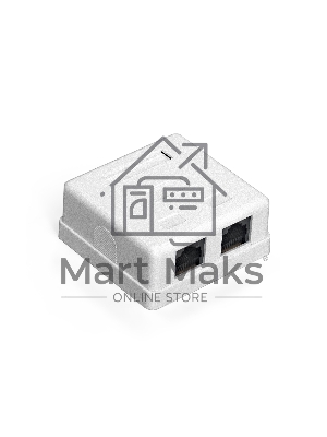 Розетка компьютерная двойная ExeGate SM2-RJ45-C5 RJ-45 кат.5/5E UTP Krone/110