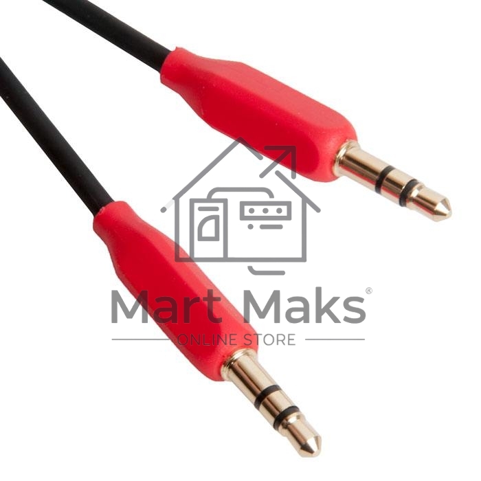 Аудио кабель 3.5 mm jack - 3.5 mm jack/ HOCO HC-79293 UPA11/ 1m/ позолоченные контакты/ Black AUX