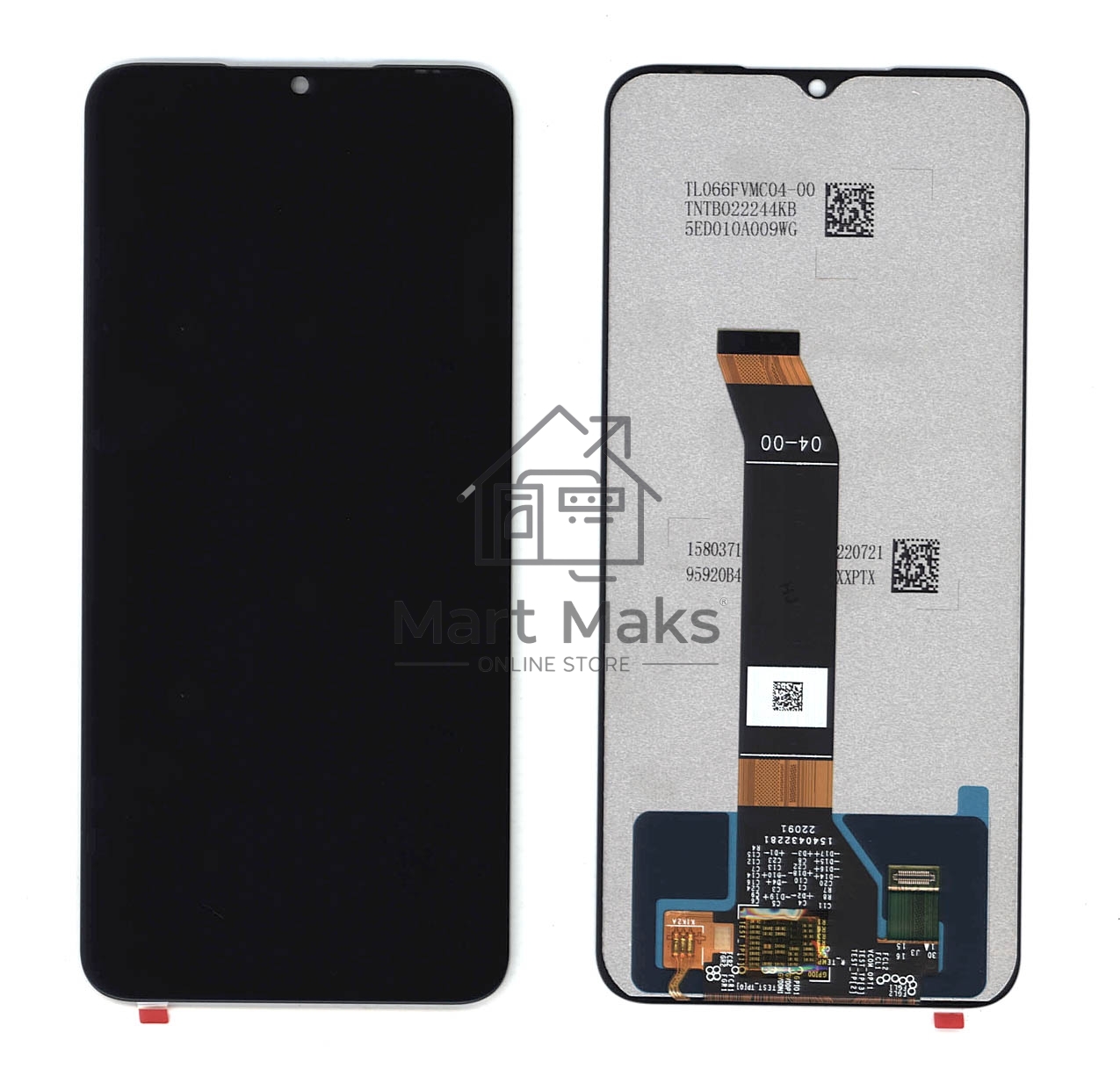 Дисплей для Xiaomi Poco M4 в сборе с тачскрином черный