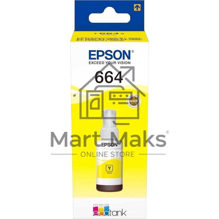 Чернила для EPSON C13T66444A Epson L100 (yellow) 70 мл